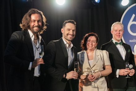 Koncert Noworoczny Miasta Wisła - zespół TreVoci z prowadzącymi koncert